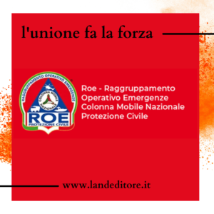 Comunicato stampa: nuova collaborazione con la protezione civile di Roma