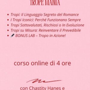 Trope Mania: corso online sui tropi nel romance