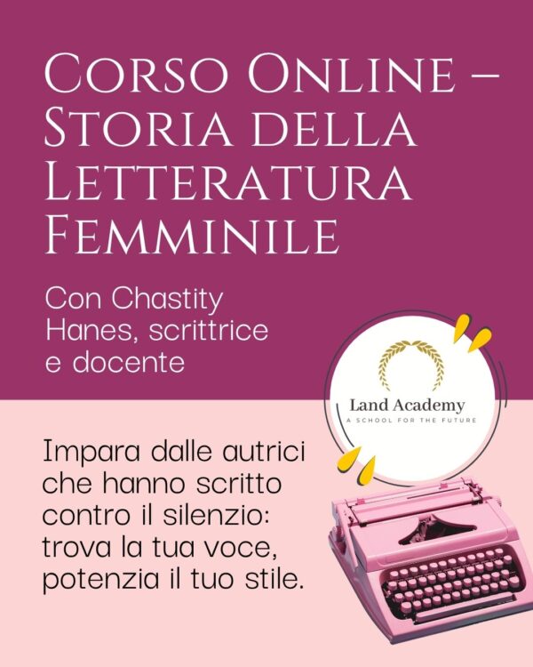 Corso online: Storia della letteratura femminile