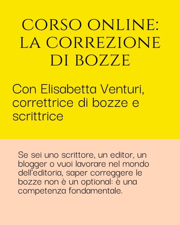✏️ Corso di correzione di bozze. I fondamentali