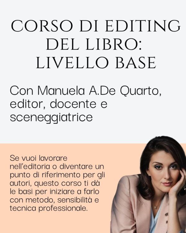 Corso di editing del libro. Livello base