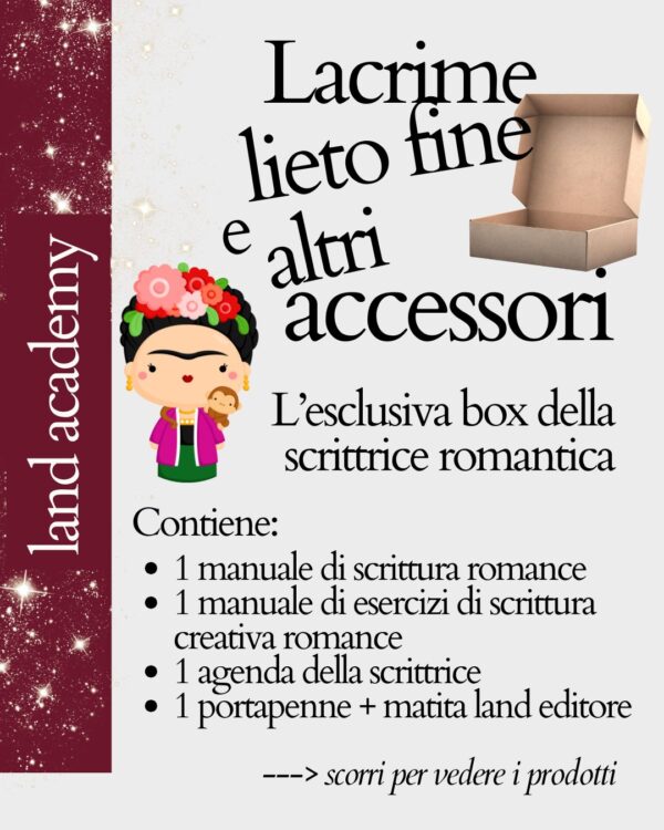Box scrittrice romance - esclusiva FRI FIRENZE 2025