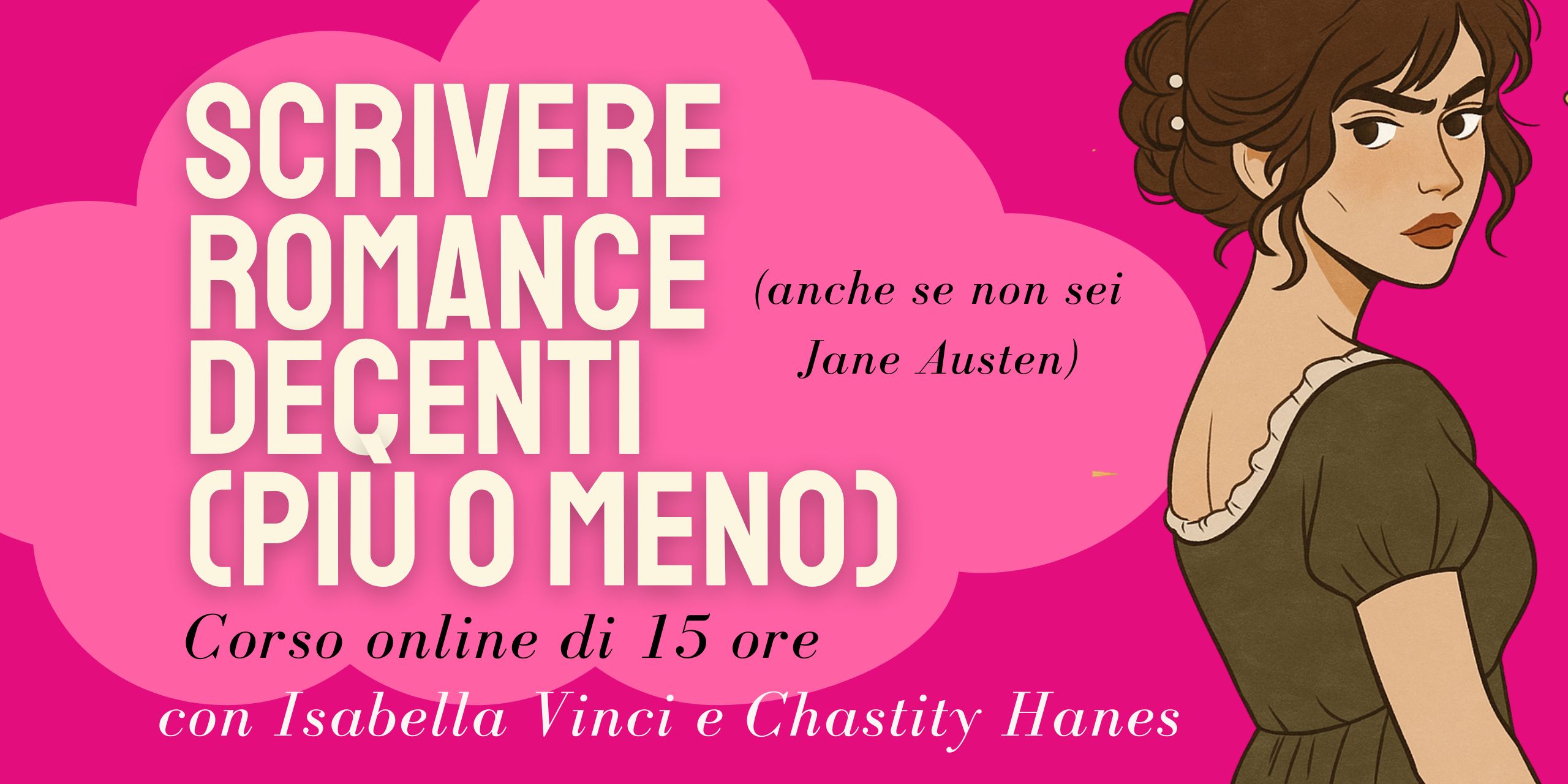 Scrivere romance decenti (più o meno): corso online di 15 ore