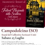 Fabrizio Olivero ospite del Festival Nazionale dello Scrittore: a Campodolcino presenta Il caso Fante di Picche