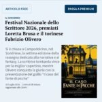 Fabrizio Olivero vince il Festival Nazionale dello Scrittore 2026: a settembre in uscita con Land Editore Il caso del fante di picche