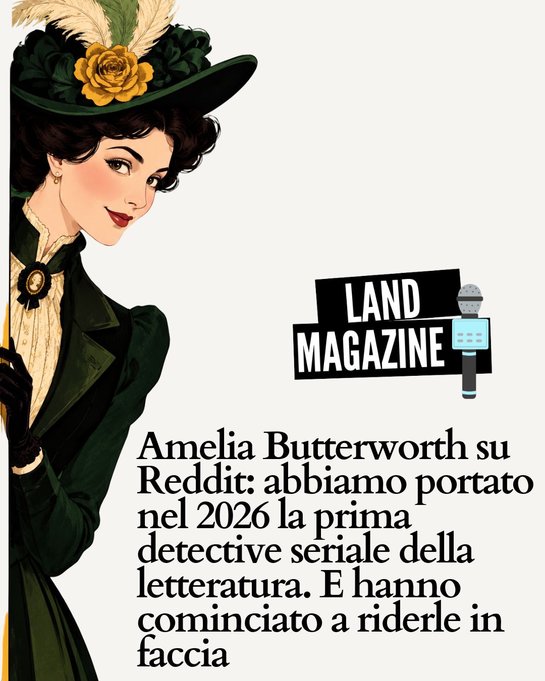 Amelia Butterworth su Reddit: abbiamo portato nel 2026 la prima detective seriale della letteratura. E hanno cominciato a riderle in faccia